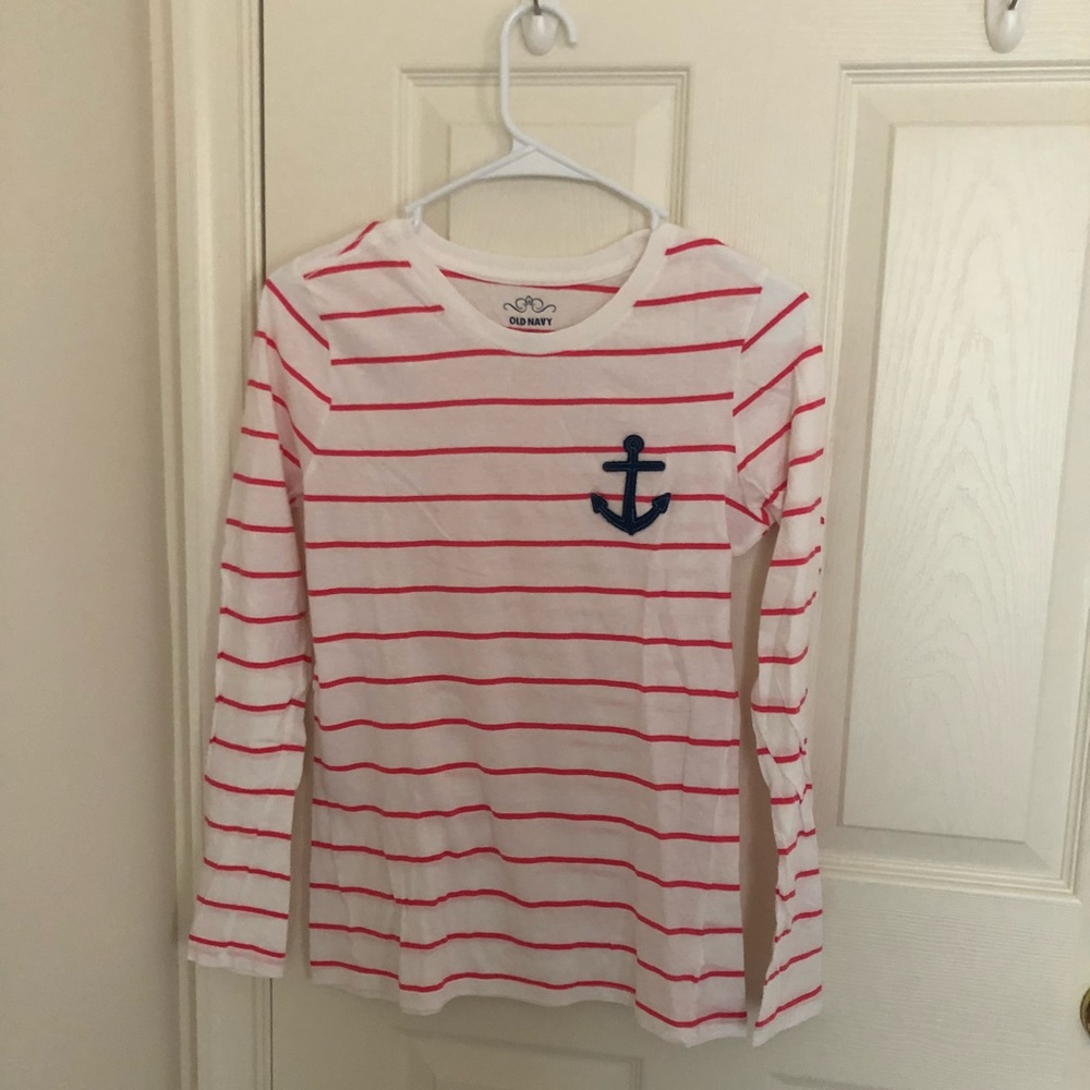 Old Navy Long Sleeve Striped Shirt with Anchor